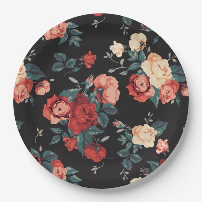 Floral Paper Plates (Front)