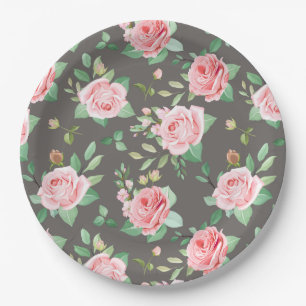 Floral Paper Plates