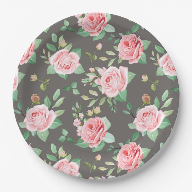 Floral Paper Plates (Front)