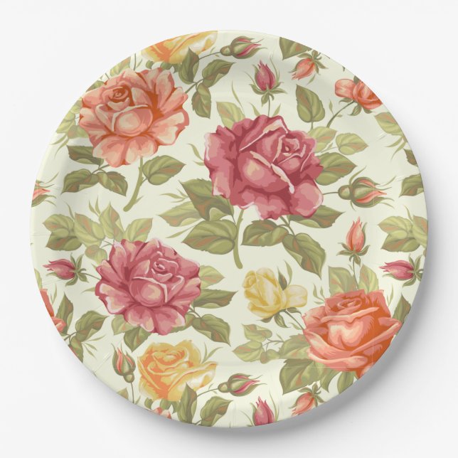 Floral Paper Plates (Front)