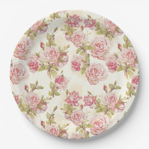 Floral Paper Plates