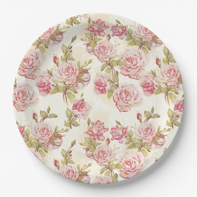 Floral Paper Plates (Front)
