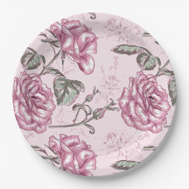 Floral Paper Plates (Front)