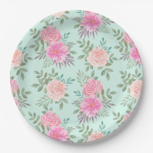 Floral Paper Plates