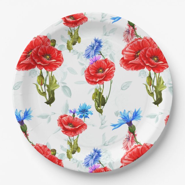 Floral Paper Plates (Front)
