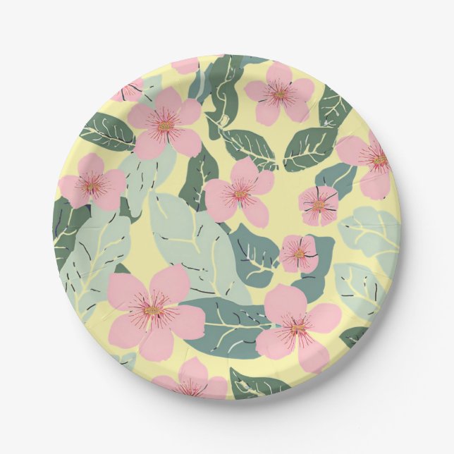 Floral Paper Plates (Front)