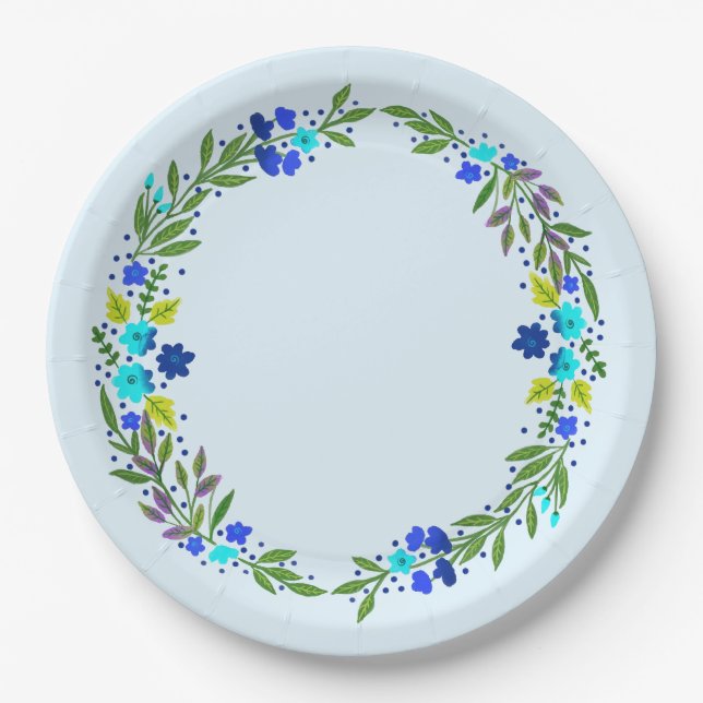 Floral Paper Plates (Front)