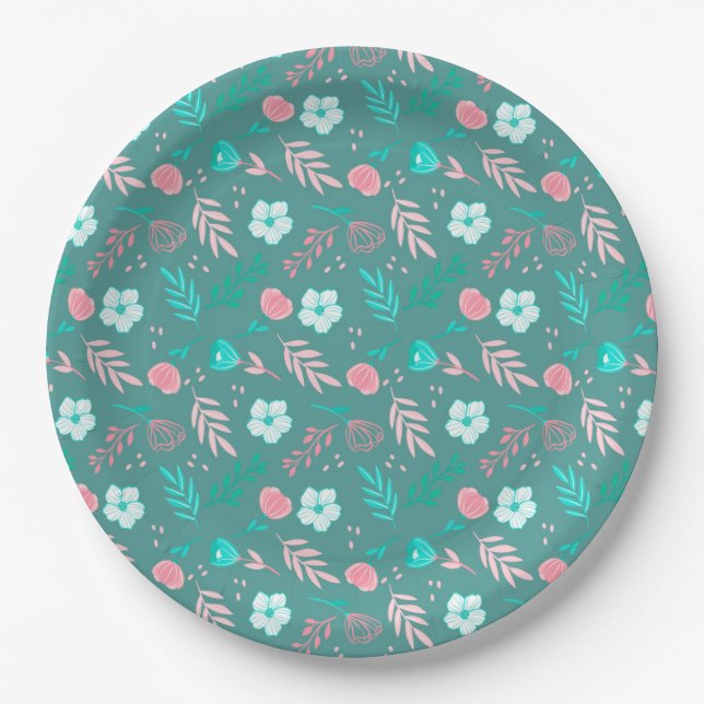 Floral Paper Plates (Front)