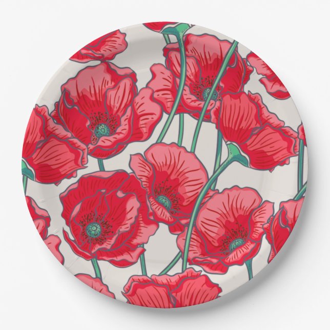 Floral Paper Plates (Front)
