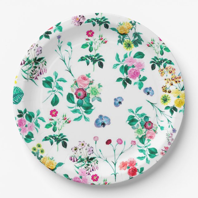 Floral Paper Plates (Front)