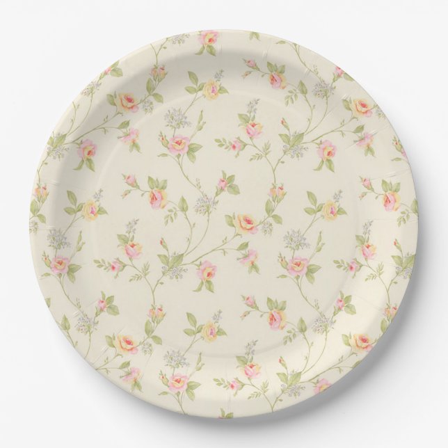 Floral Paper Plates (Front)