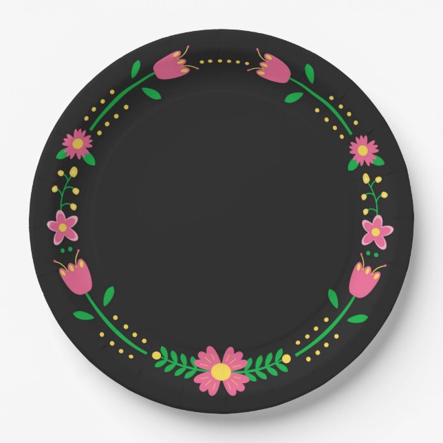 Floral Paper Plates (Front)