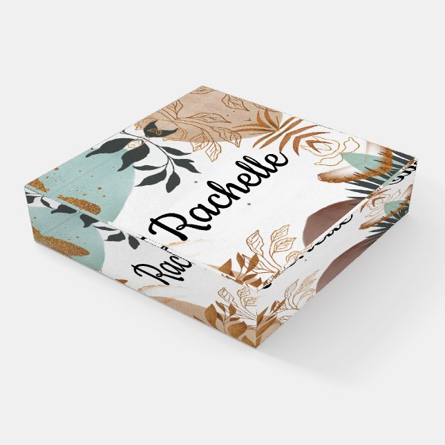 Floral Paperweight (Angled)