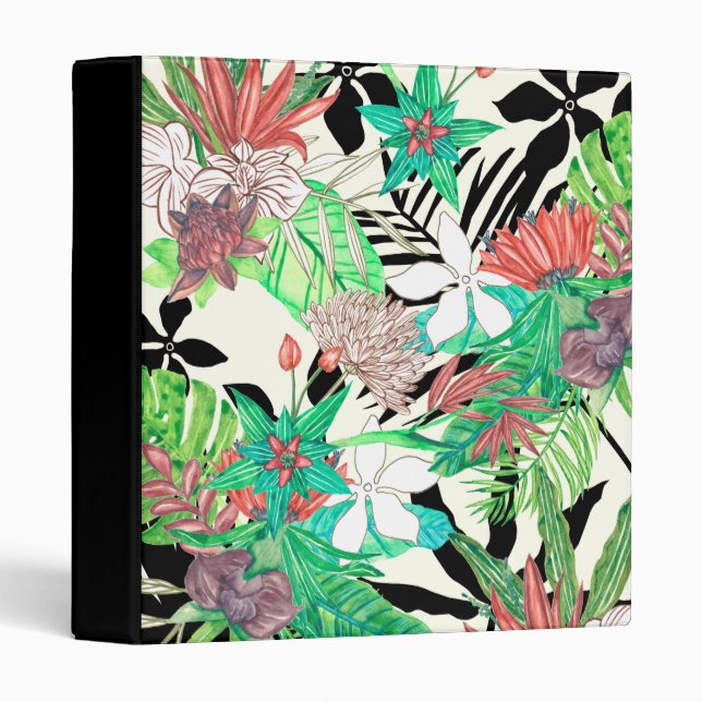 Floral Paradise II 3 Ring Binder (Front/Spine)