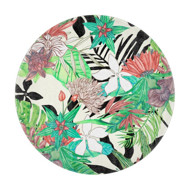 Floral Paradise II Cutting Board (Front)