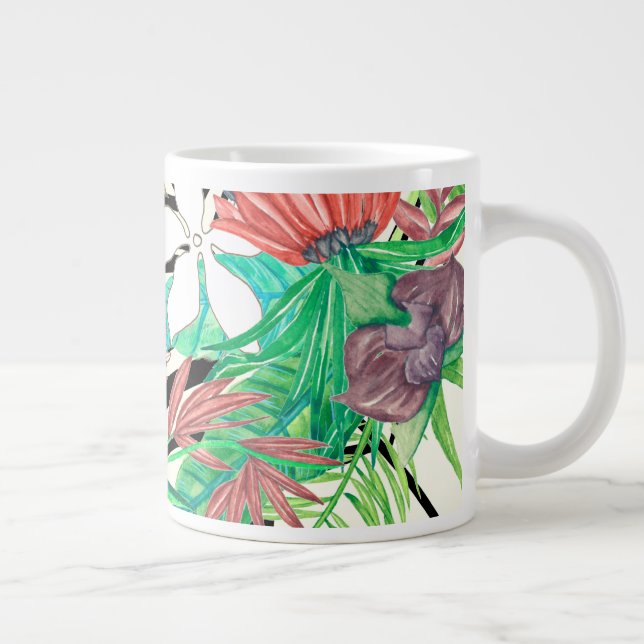 Floral Paradise II Giant Coffee Mug (Right)