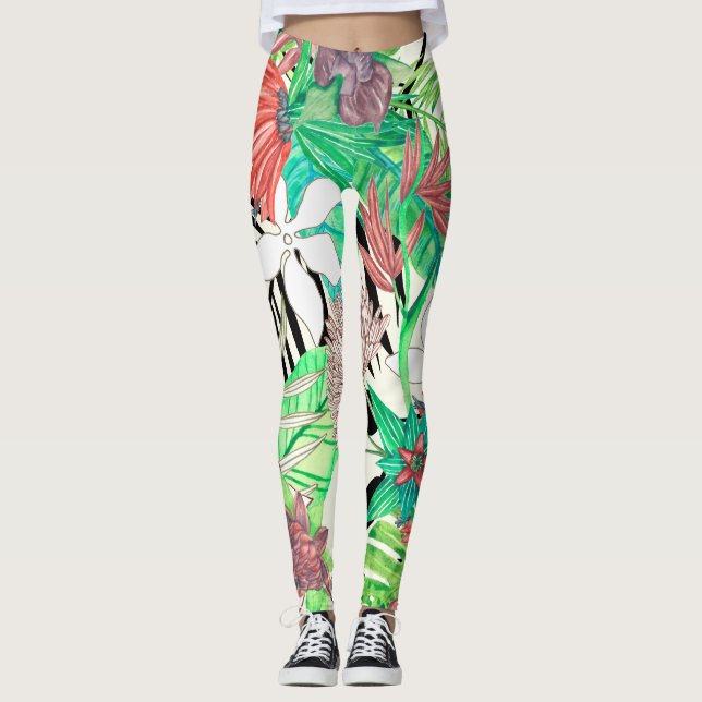Floral Paradise II Leggings (Front)