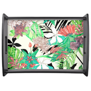 Floral Paradise II Serving Tray