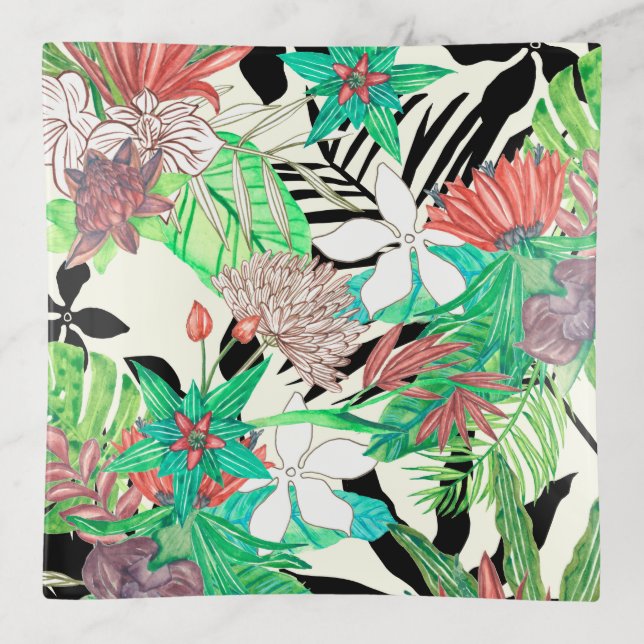 Floral Paradise II Trinket Tray (Front)