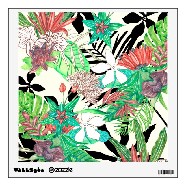 Floral Paradise II Wall Decal (Front)