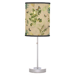 Floral Parchment Table Lamp