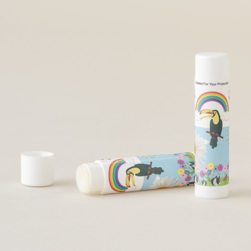 Floral Parrot Rabbits Rainbow  Lip Balm