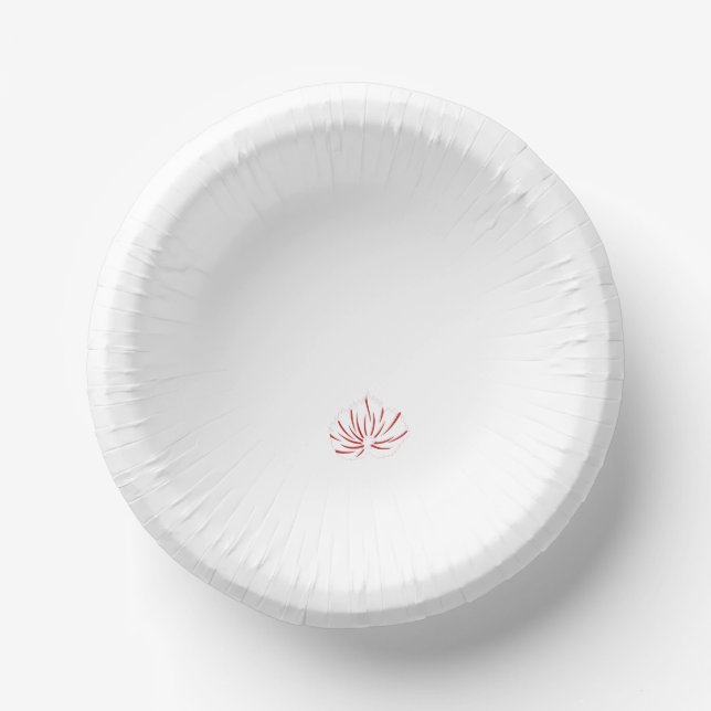 Floral Party Bowls | Elegant Red Tableware (Front)