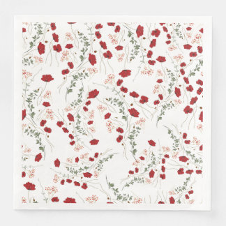 Floral Party Supplies Paper Dinner Napkins
