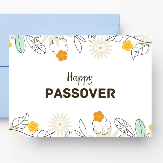 Floral Passover Postcard (Creator Uploaded)
