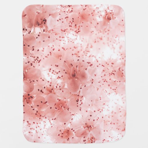 Floral Pastel Abstract Soft Banner Baby Blanket