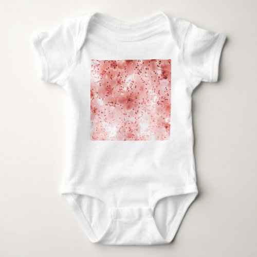 Floral Pastel Abstract Soft Banner Baby Bodysuit