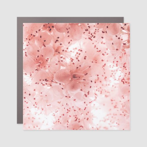 Floral Pastel Abstract Soft Banner Car Magnet