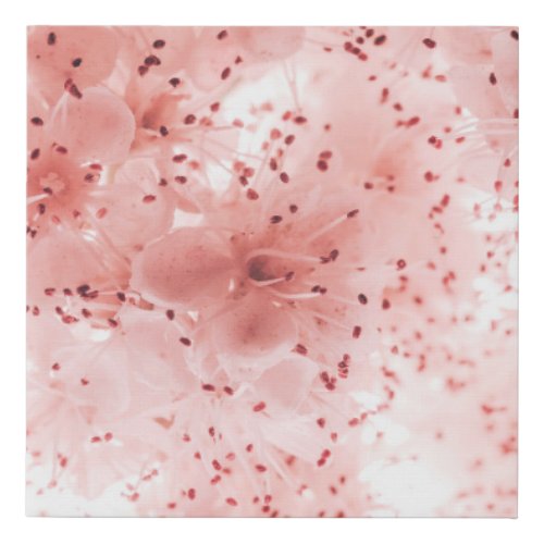 Floral Pastel Abstract Soft Banner Faux Canvas Print