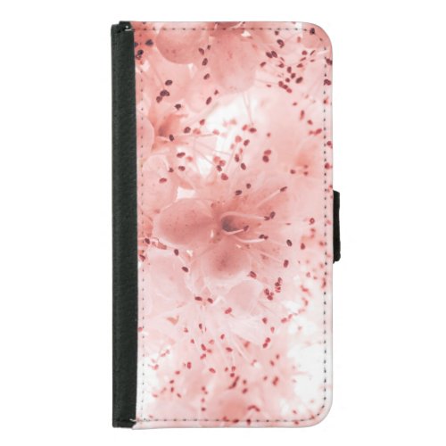 Floral Pastel Abstract Soft Banner Samsung Galaxy S5 Wallet Case