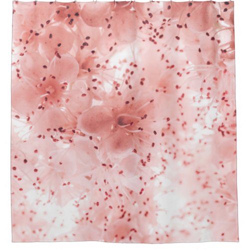 Floral Pastel Abstract Soft Banner Shower Curtain