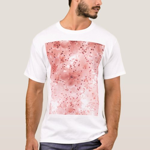 Floral Pastel Abstract Soft Banner T_Shirt