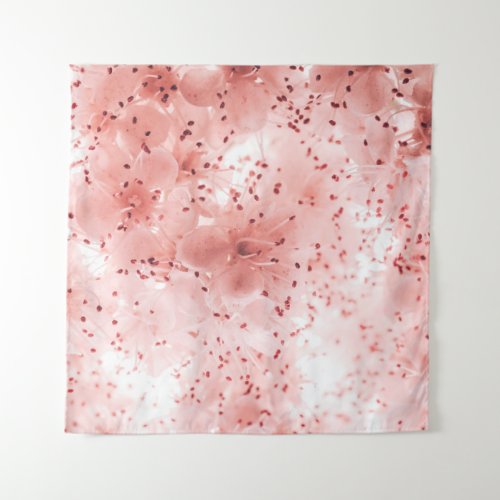 Floral Pastel Abstract Soft Banner Tapestry