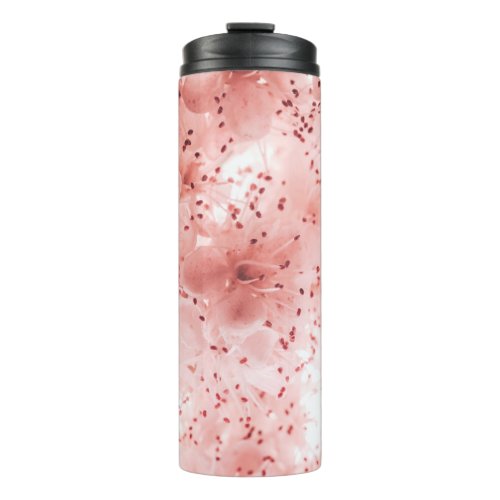 Floral Pastel Abstract Soft Banner Thermal Tumbler