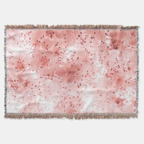 Floral Pastel Abstract Soft Banner Throw Blanket