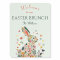 Floral Pastel Bunny Easter Brunch Welcome Sign