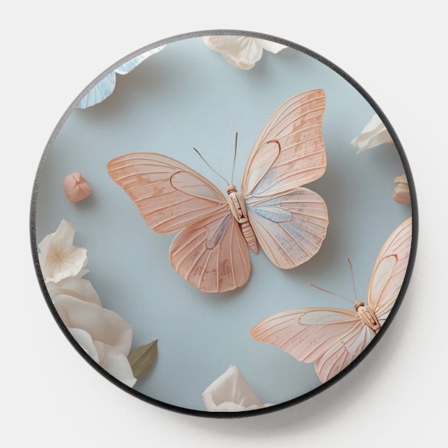 Floral Pastel Butterflies phone grips (Popsocket)