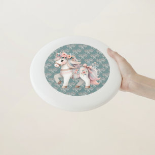 Floral Pastel Horse Fantasy Illustration Wham-O Frisbee