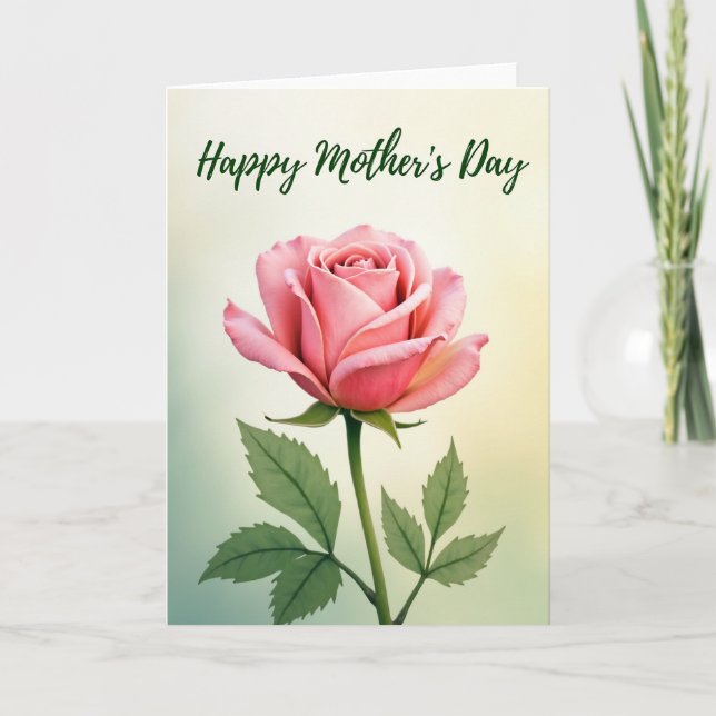 Floral Pastel Mothers Day Card (Front)