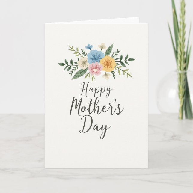 Floral Pastel Pattern Card (Front)