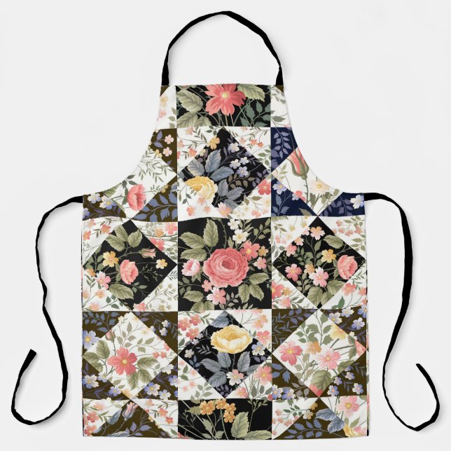 Floral Patchwork: Vintage Mix Apron (Front)