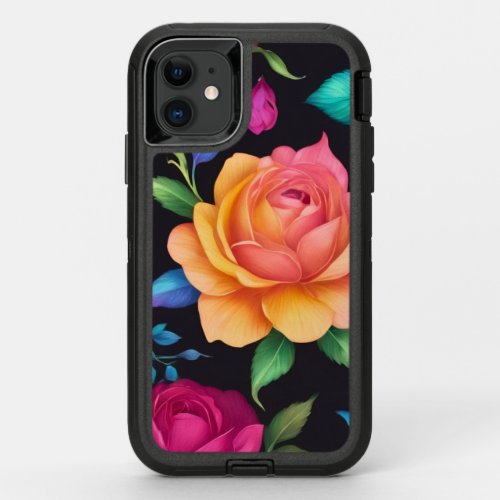 Floral Patern Rose Otterbox Case