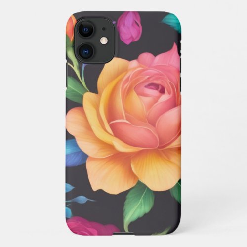 Floral Patern Rose Phone Case