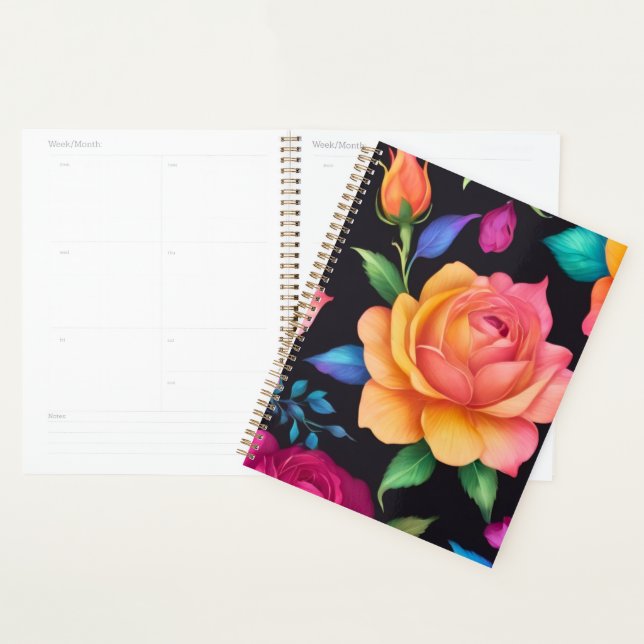 Floral Patern Rose Planner (Display)