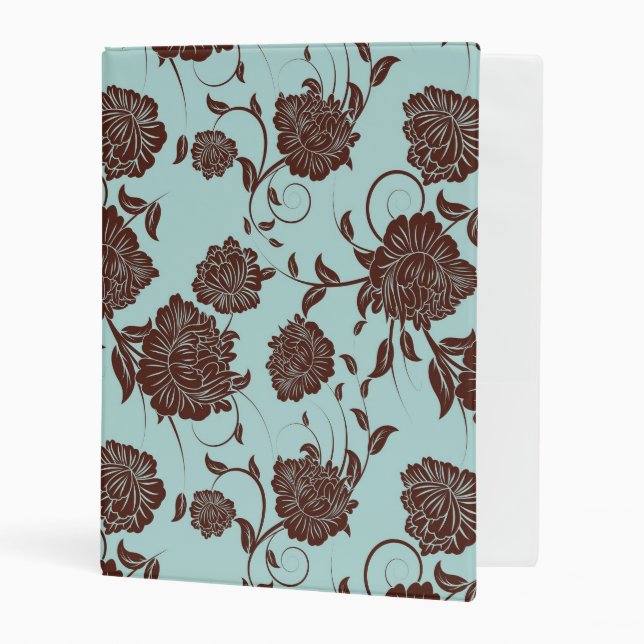 Floral Pattern 10 Mini Binder (Front/Inside)
