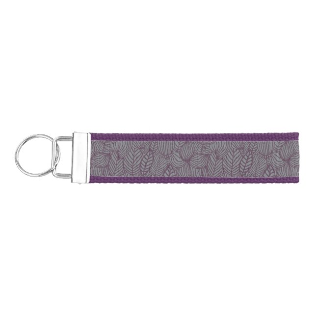 Floral Pattern 10 Wrist Keychain (Keys on Left)